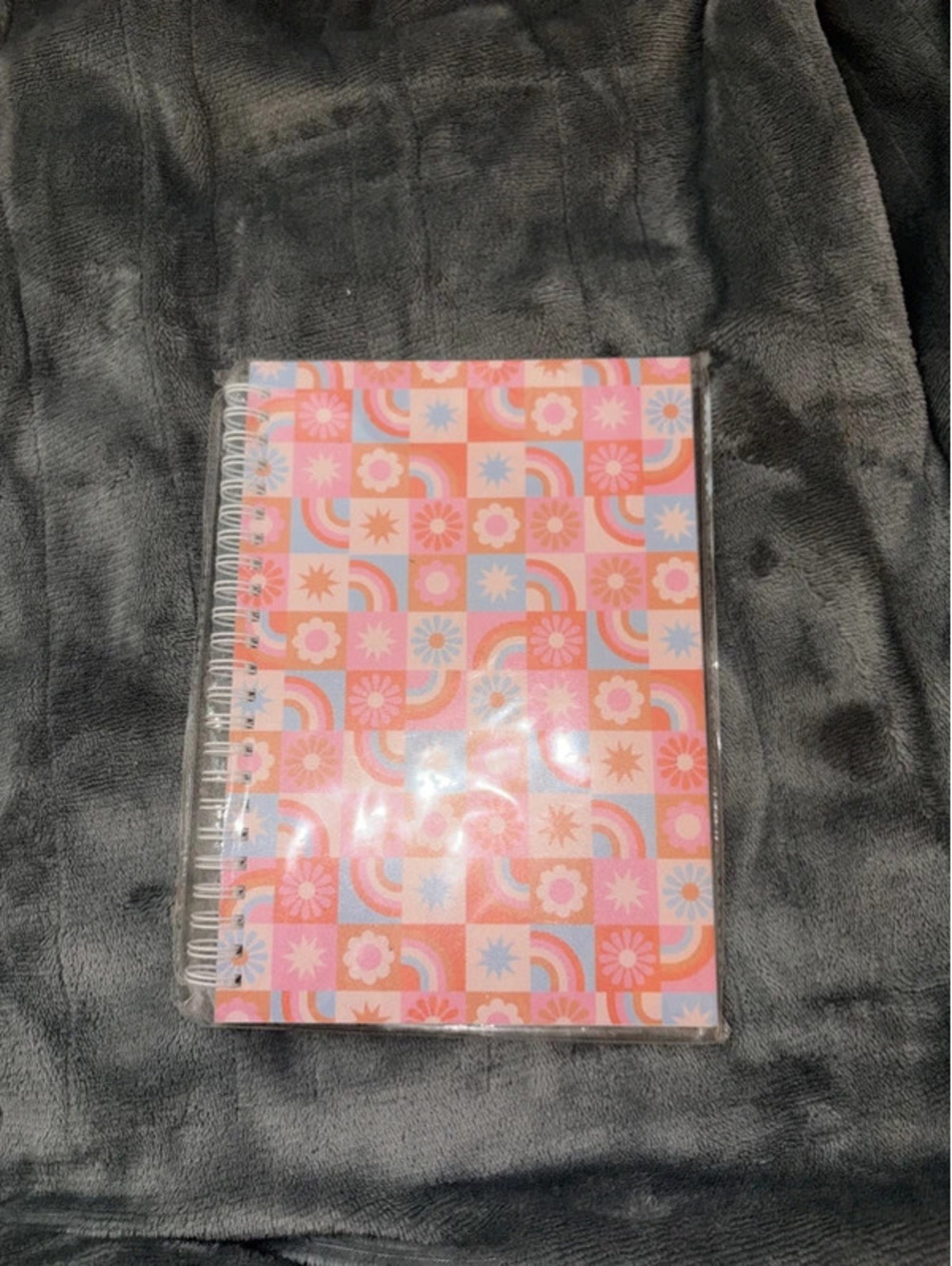 Sticker book with cute flower and rainbow design